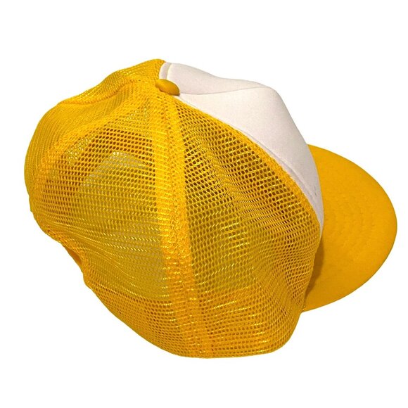 Ockeroo Australia Kangaroo Trucker Snapback Hat Yellow White Made in Taiwan - Picture 2 of 6